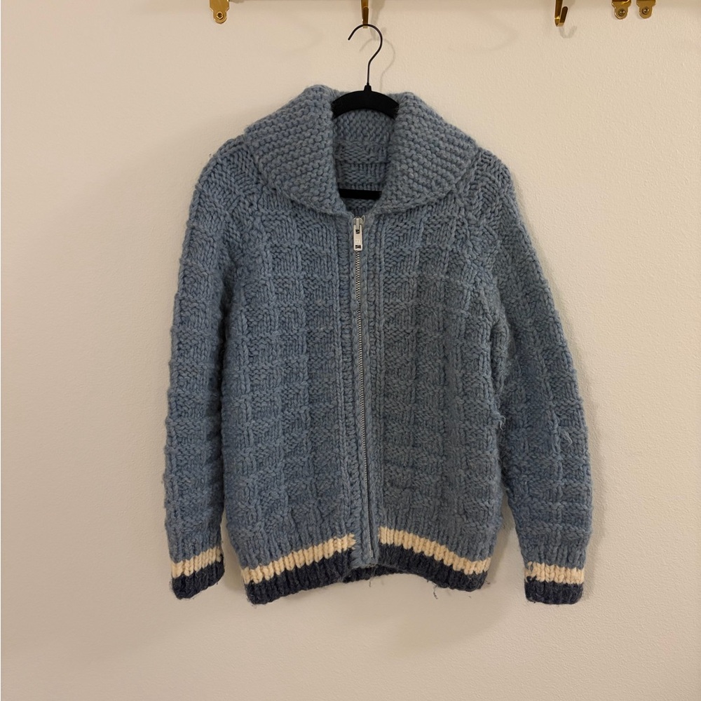 Vintage Handmade 100% Cowichan Wool Sweater